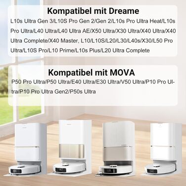 Комплект смінних роликів для робота-пилососа Dreame S70 Ultra, X40, X50 (28 шт.)