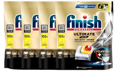 Таблетки для посудомийної машини Finish Ultimate Plus Infinity Shine Citrus, 105 капсул