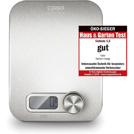CASO Kinetic Kitchen Scale - Battery-Free, 5kg Capacity, 1g Increments - Testsieger