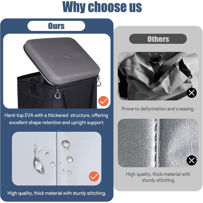 Термосумка INSMEER 40L сіра для кемпінгу, пікніка, пляжу - 60 банок