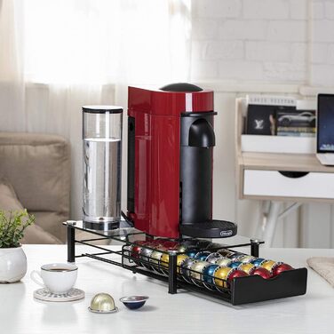 Організатор для капсул Vertuo/Nespresso: тримач для 40 капсул з ручкою (чорний)