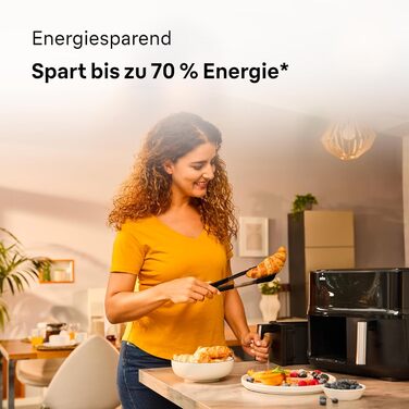 Фритюрниця електрична Braun TwinCook 3 TD3030IBK 8л (2 камери) з синхронізацією, 8 програм, чорна